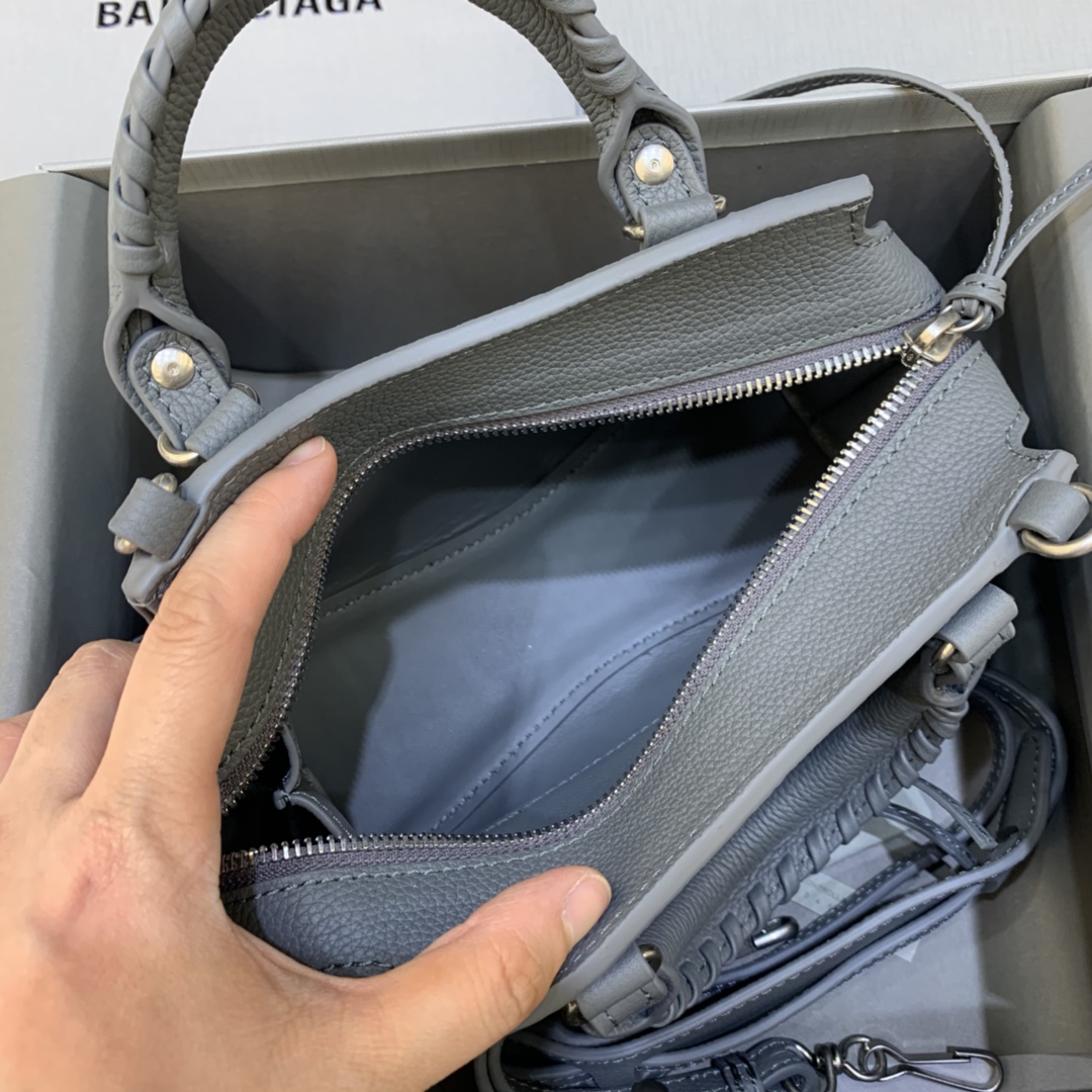 Balenciaga Neo Classic Mini Handbag Shoulder Bag Gray